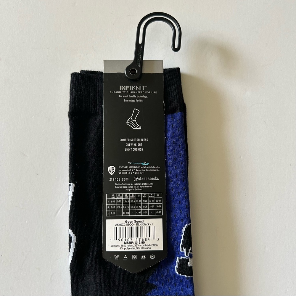 Space Jam Stance New Legacy Goon Squad Socks Blue & Black - Picture 4 of 5